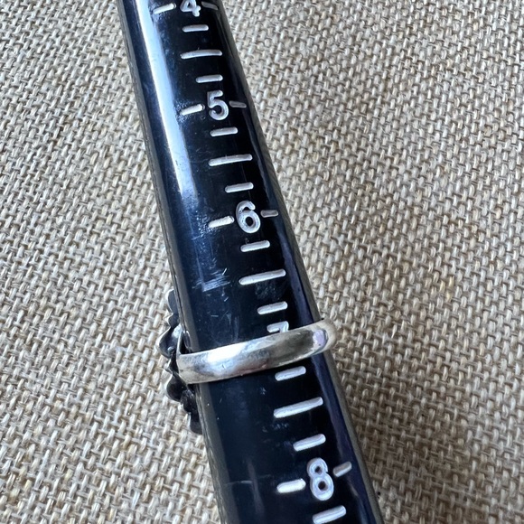 Amber .925 Sterling size 7” Ring Vintage  Large Amber Full of Inclusion. - Picture 10 of 10